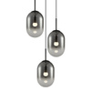 Lampa Wisząca Sufitowa ALIAS Czarna 3xE14 koło Milagro