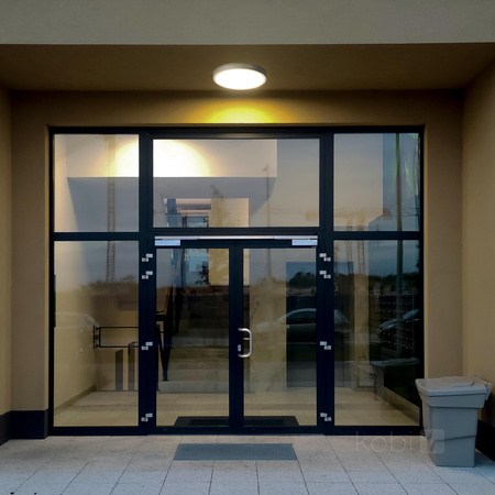 Plafon LED Łazienkowy Sufitowy Natynkowy 24W 2520lm 4000K 120° z Czujnikiem Ruchu i Zmierzchu Biały IP65 Nairos Kobi