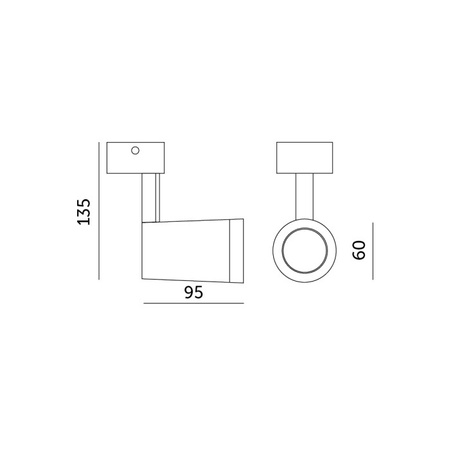 Kinkiet Oprawa Halogenowa LED GU10 Lampa Natynkowa Biała NUUK KOBI