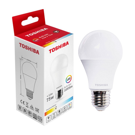 Żarówka LED E27 A60 8.5W = 60W 806lm 3000K Ciepła TOSHIBA