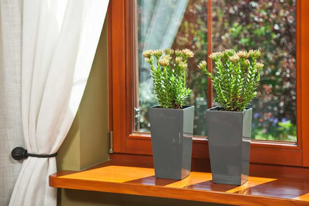 Donica Trapez Ogrodowa z Wkładem Doniczka Dekoracyjna 14x14cm Domowa Kwadratowa do Kwiatów Biała POŁYSK