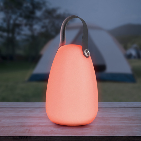 Lampa Solarna Kempingowa 2W 3000K RGBW Biała IP44 z Czujnikiem Zmierzchu Canaria Sanico Goldlux