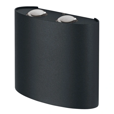 Kinkiet Ogrodowy Lampa Elewacyjna Zewnętrzna LED 10.5W 550lm 3000K Ciepła Szary IP44 Endura Osram