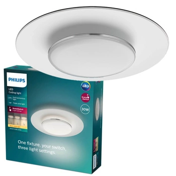 Lampa Sufitowa Plafon LED 30W 3100lm 2700K Biała Garnet Philips