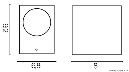 Lampa Ogrodowa Zewnętrzna Elewacyjna KINKIET LED Mini 5001 BR GU10 Su-Ma