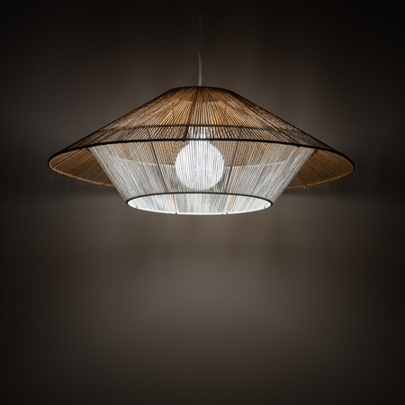 Lampa Sufitowa Wisząca E27 Biała Skandynawska JAPANDI M 11157 Nowodvorski