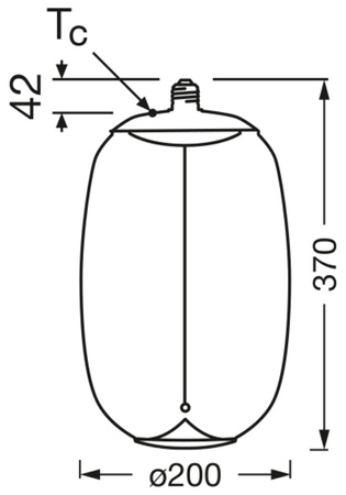 Żarówka LED Dekoracyjna E27 4W = 12W 120lm 1800K Ciepła 320° Dymiona Filament Vintage 1906 Osram