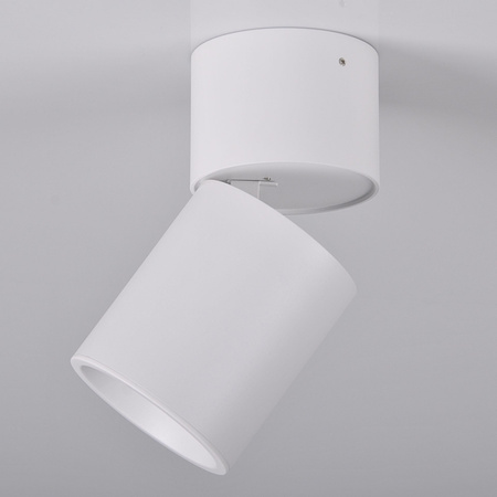 Oprawa Natynkowa Halogenowa SPOT TUBA Okrągła Ruchoma GU10 Biała NIXA GOLDLUX (Polux)