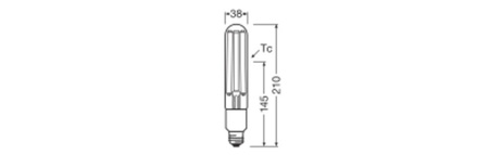 Żarówka LED E27 23W = 70W 2500lm 1800K Ciepła 360° Filament Ledvance