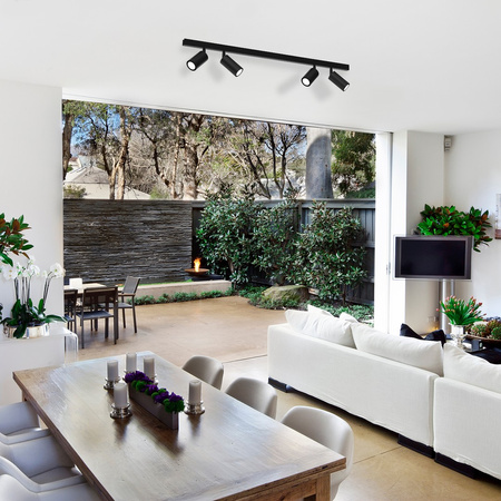 Lampa Sufitowa HUDSON Czarna 4xGU10 Milagro