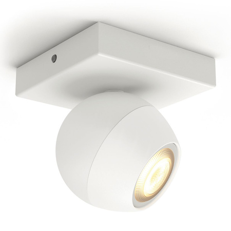 Lampa punktowa Kinkiet LED Spot Buckram Biały 5W CCT PHILIPS HUE Bluetooth + Przełącznik Dimmer Switch