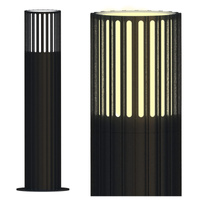 Lampa Ogrodowa Stojąca Słupek E27 Szara IP54 Kuusamo Sanico Goldlux