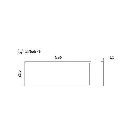 Panel LED Natynkowy 28W 3000lm 4000K 120° Neutralny Biały 30x60cm Nelio Kobi
