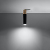 Lampa Sufitowa Wisząca Zwis GU10 Tubularna Brązowa Czarna Nowoczesna Pablo Sollux