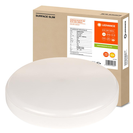 Plafon LED Lampa Sufitowa 35W 3680lm 3000K Ciepła Natynkowa Biały 35cm Surface Ledvance