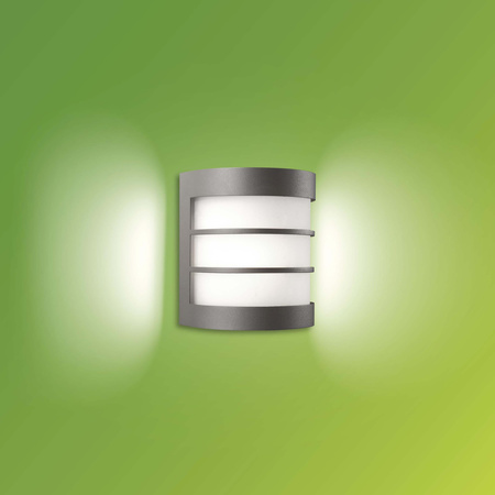Kinkiet Ogrodowy Lampa Elewacyjna Zewnętrzna E27 IP44 Antracyt Calgary Philips