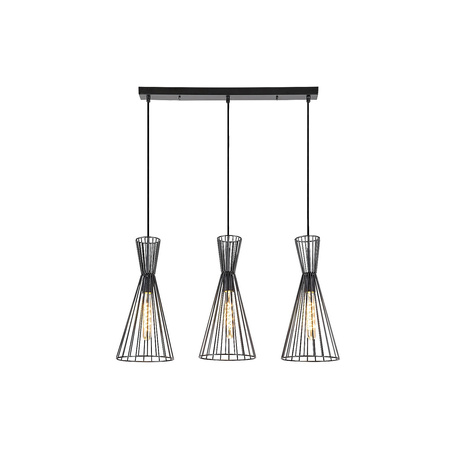Lampa Wisząca Sufitowa E27 Czarny Industrialny Leandros Rabalux