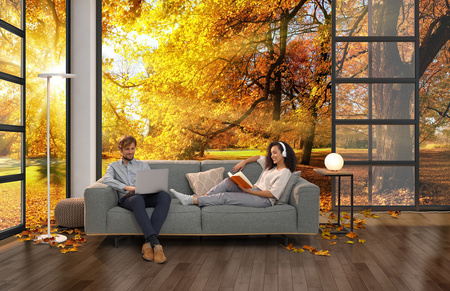 Lampa Podłogowa Nocna LED 41W CCT Biała SUN@Home PANAN SMART+ WiFi Ledvance