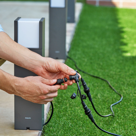 Lampa Ogrodowa Zewnętrzna SŁUPEK 40cm LED 6W 600lm 2700K IP44 Low Voltage 12V Philips