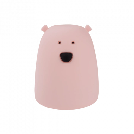 Lampka Nocna Dziecięca LED 3000K Ciepła + Wielokolorowa RGB Bateryjna Różowa MAŁY MIŚ MARY'S