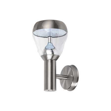 Lampa Ogrodowa Zewnętrzna Kinkiet Elewacyjny LED 8W 760lm 4000K IP44 Chrom Klasyczny Amalfi Rabalux