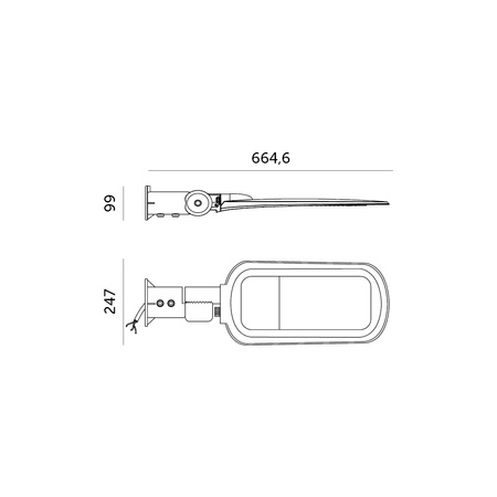 Lampa Uliczna LED Przemysłowa Oprawa Drogowa 150W 20250lm 4000K Neutralna IP66 IK08 Szara Vespa Kobi