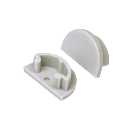 Zaślepka do Profili Aluminiowych Szara Pełna STOPPER Kanlux 2szt.