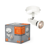 Lampa LED Ścienna Sufitowa Kinkiet Oprawa Natynkowa 3.4W 230lm 3000K Ciepła Ściemnialna Biały LED Spot Ledvance