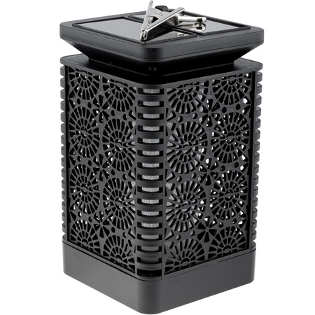 Lampion Ogrodowa LED Solarna Dekoracyjna Płomień Kwadrat 17cm