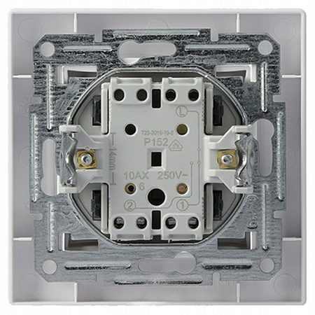 Łącznik Włącznik Schodowy Jednobiegunowy z Ramką Podtynkowy SCHNEIDER ASFORA