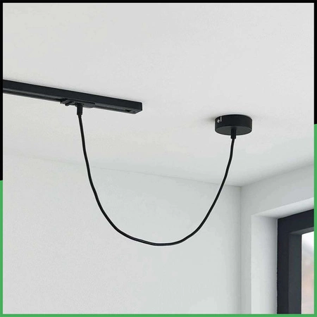 ADAPTER ZASILAJĄCY DO SZYNOPRZEWODÓW BAZA MONTAŻOWA 1F CZARNY LUMILED