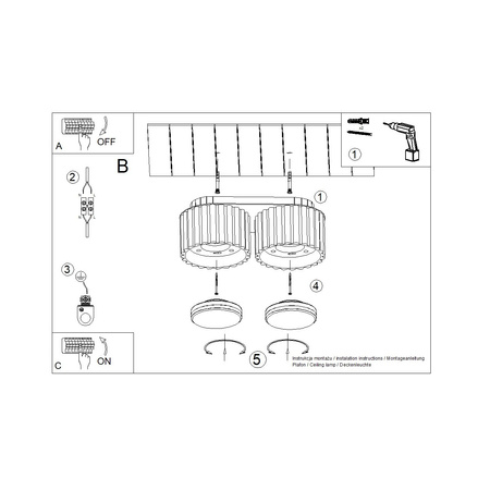 Oprawa Natynkowa 2x GX53 Aluminiowa Zielony Oliwkowy Aura Deep Space SL.1798 Sollux