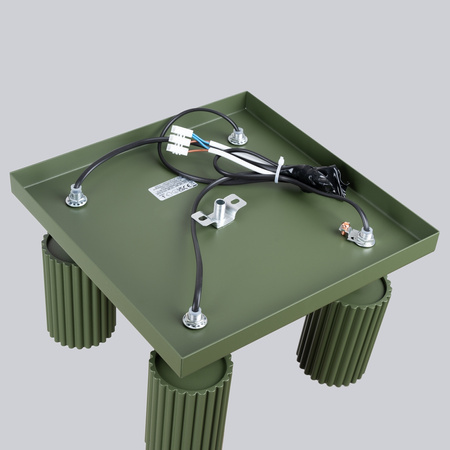 Lampa Sufitowa Reflektor Tuba Spot 4x GU10 Oliwkowa Karbon Deep Space SL.1621 Sollux