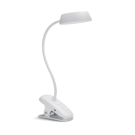 Lampka Biurkowa LED 3W 175lm 4000K USB Klips Biała Donutclip DSK201 Philips