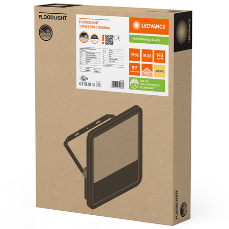 Naświetlacz LED 133W 18600lm 3000K IP66 Biały LEDVANCE Floodlight