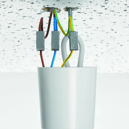 100x Złączka Oświetleniowa Szybkozłączka Przelotowa WAGO 224-112 na PRZEWÓD 0,5-2,5mm