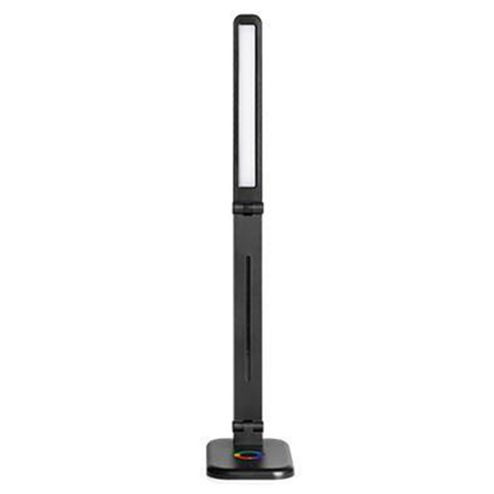 Lampka Biurkowa Stołowa Regulowana Nocna ALMA LED 12W 960lm CCT + RGB Ściemnialna Czarna MasterLED