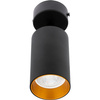 Lampa sufitowa ERIS SPOT Reflektor Oprawa Halogenowa GU10 Czarno-Złota