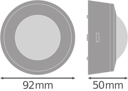 Czujnik Ruchu i Zmierzchu Światła Zewnętrzny LED Biały IP44 Osram