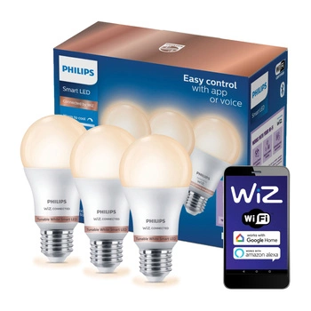 3x Żarówka LED E27 8W = 60W 2700-6500K SMART WiFi Philips WiZ