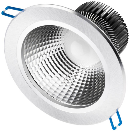 Oprawa Sufitowa 12W Podtynkowa LED DOWNLIGHT DEEP Okrągła 4000K 960lm Srebrna