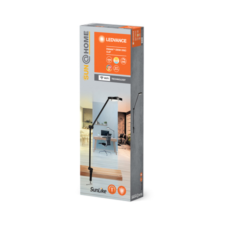 Lampa Stołowa Biurkowa Nocna LED 15W 450lm CCT Ściemnialna Czarny SMART+ WiFi Sun@Home Ledvance