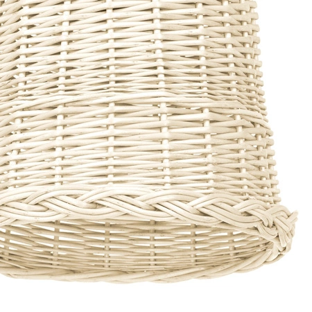 Lampa Wisząca Sufitowa VIMINI Biała 1xE27 Wiklinowa Milagro