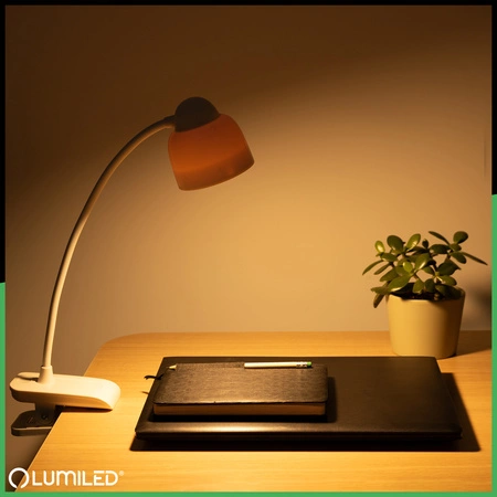 Lampka Biurkowa LED 5W CCT Kreślarska Stołowa Szkolna TESA 2 Biała LUMILED