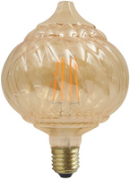 Żarówka LED E27 BC125 450lm 4W 2700K Ciepła 320° Filament GOLDLUX (Polux) Vintage Amber Dekoracyjna