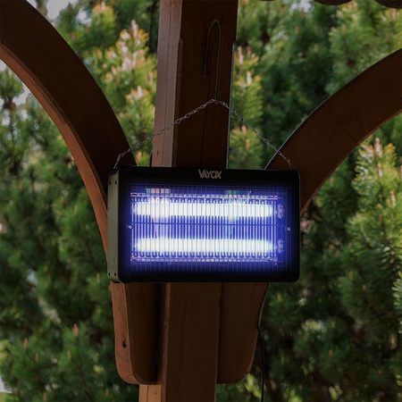 Lampa Owadobójcza Pułapka Elektryczna 100m2 20W na Muchy Komary Owady VAYOX