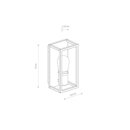 Lampa Ogrodowa Zewnętrzna Kinkiet Elewacyjny Oprawa Natynkowa E14 Grafitowa Wodoodporna IP54 Industrialna MARGOT 10504 Nowodvorski