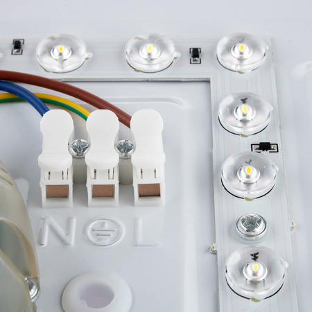 Plafon LED sufitowy łazienkowy 72W 3000-6500K Biały Kwadratowy Diament 43cm + Pilot