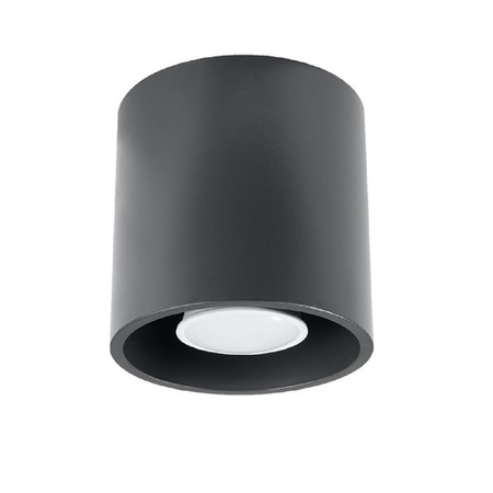 Lampa Sufitowa Oprawa Natynkowa SPOT TUBA GU10 Cylindryczna Antracyt Nowoczesna Orbis Sollux
