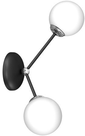 Lampa Ścienna Kinkiet JOY Czarna 2xE14 Milagro